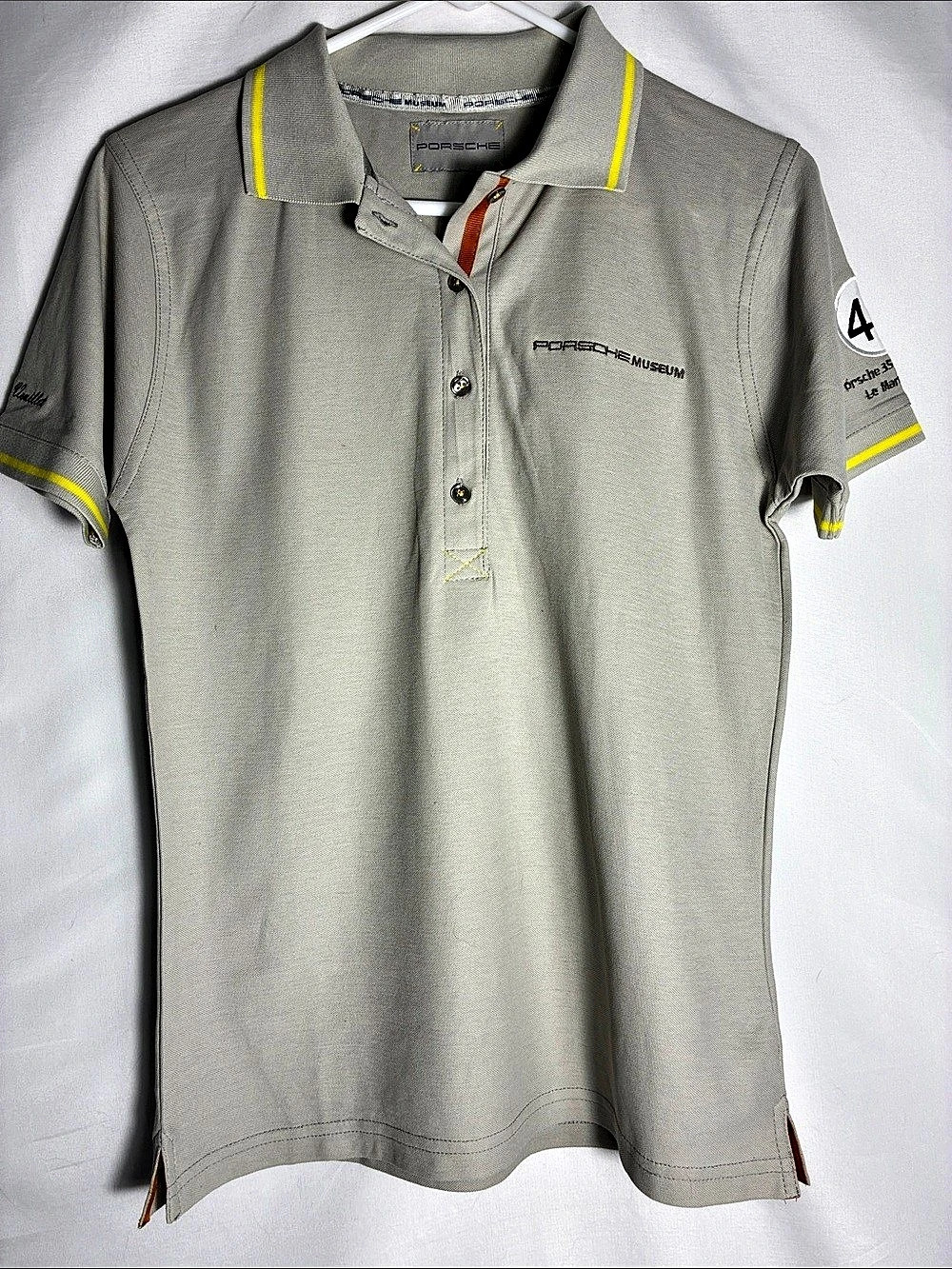 Porsche Museum Heritage Polo Shirt - 1951 Le Mans 356 SL Coupe Grey - Women's M